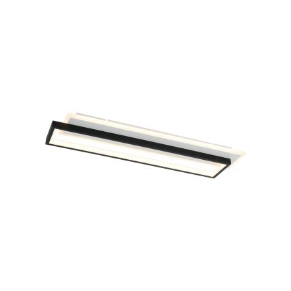 Brilagi - LED dimmbare Deckenleuchte OUTLINE LED/66W/230V 3000-6000K 15x60 cm weiß/schwarz + Fernbedienung