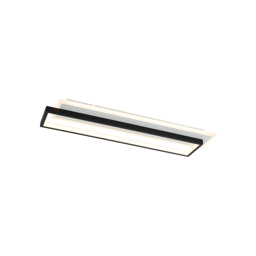 Brilagi - LED dimmbare Deckenleuchte OUTLINE LED/66W/230V 3000-6000K 15x60 cm weiß/schwarz + Fernbedienung
