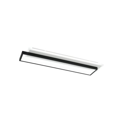 Brilagi - LED dimmbare Deckenleuchte OUTLINE LED/66W/230V 3000-6000K 15x60 cm weiß/schwarz + Fernbedienung