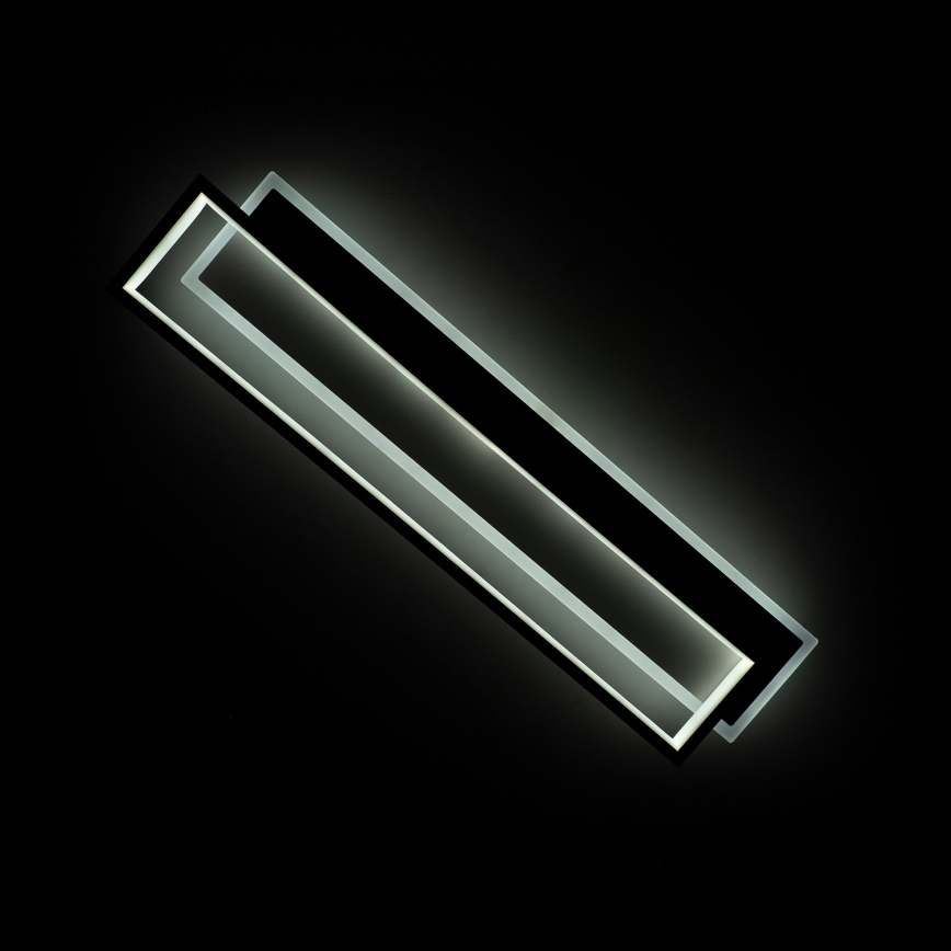 BRILAGI - LED dimmbare Deckenleuchte OUTLINE LED/66W/230V 3000-6000K 15x60 cm weiß/schwarz + Fernbedienung