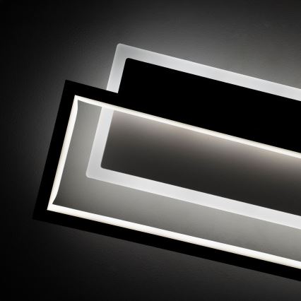 BRILAGI - LED dimmbare Deckenleuchte OUTLINE LED/66W/230V 3000-6000K 15x60 cm weiß/schwarz + Fernbedienung