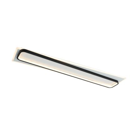 Brilagi - Dimmbare LED-Deckenleuchte OUTLINE LED/90W/230V 3000-6000K 18x100 cm weiß/schwarz + Fernbedienung