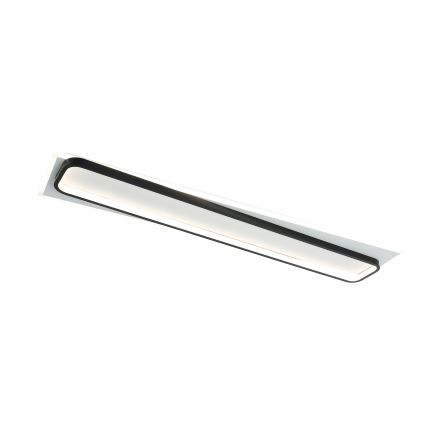 Brilagi - Dimmbare LED-Deckenleuchte OUTLINE LED/90W/230V 3000-6000K 18x100 cm weiß/schwarz + Fernbedienung