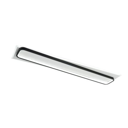 Brilagi - Dimmbare LED-Deckenleuchte OUTLINE LED/90W/230V 3000-6000K 18x100 cm weiß/schwarz + Fernbedienung