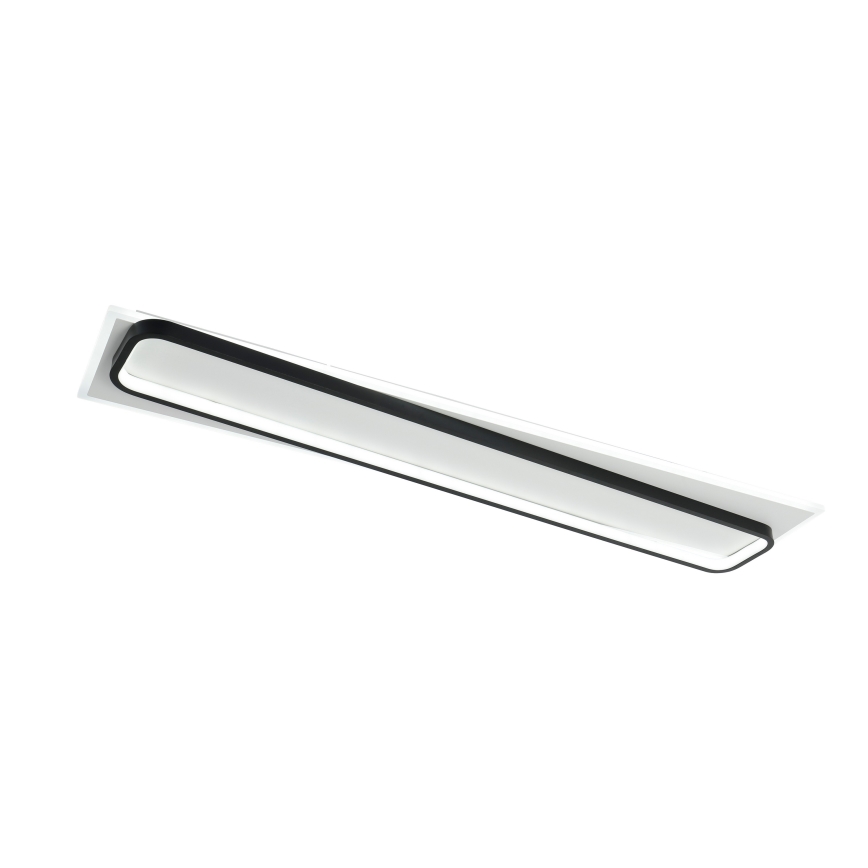 Brilagi - Dimmbare LED-Deckenleuchte OUTLINE LED/90W/230V 3000-6000K 18x100 cm weiß/schwarz + Fernbedienung