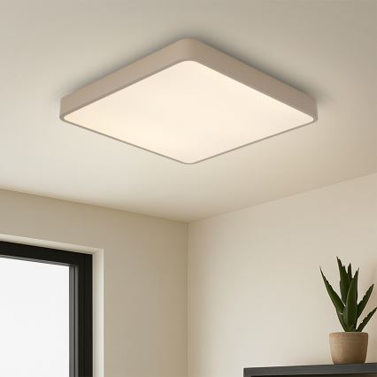 Brilagi - dimmbare LED-Deckenleuchte POOL LED/36W/230V 3000-6000K 40x40 cm beige + Fernbedienung