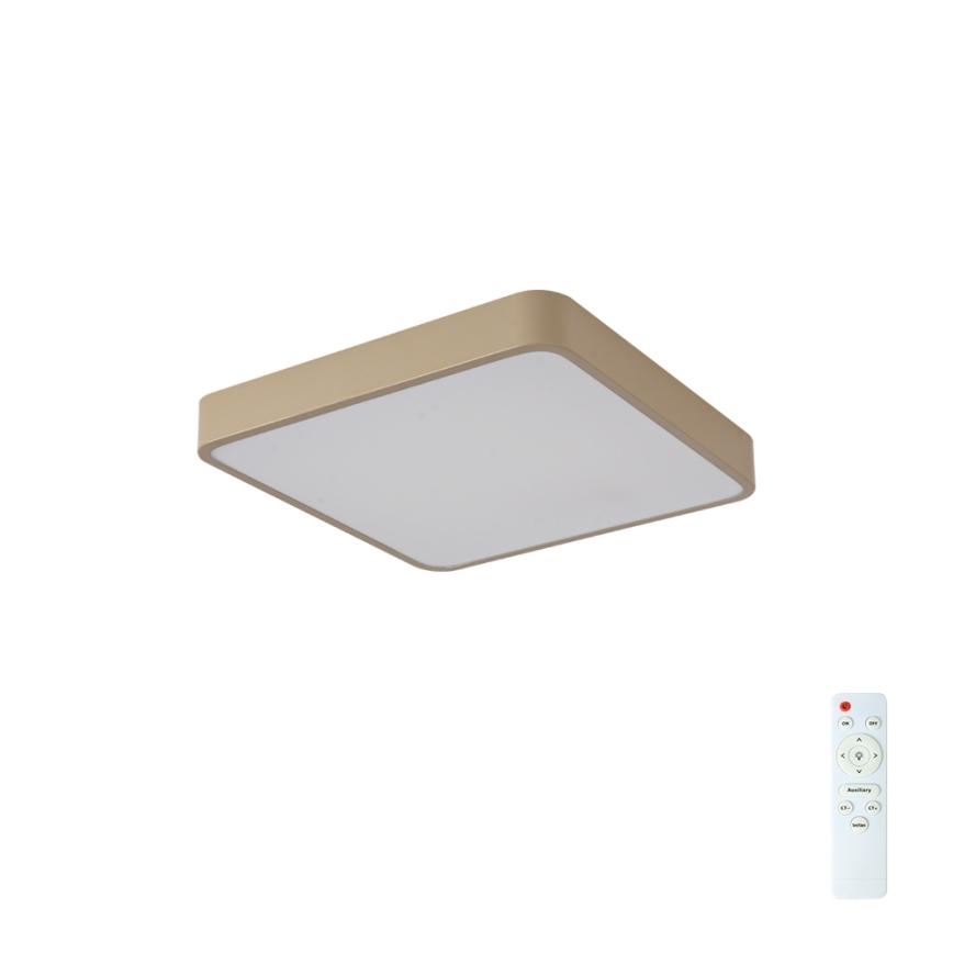 Brilagi - dimmbare LED-Deckenleuchte POOL LED/36W/230V 3000-6000K 40x40 cm beige + Fernbedienung