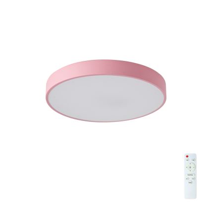 Brilagi - LED dimmbare Deckenleuchte POOL LED/48W/230V 3000-6000K Durchmesser 40 cm rosa + Fernbedienung