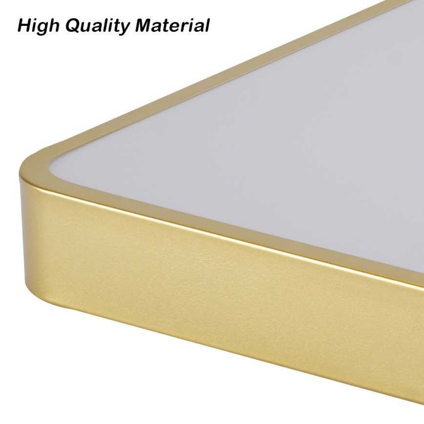 Brilagi - Dimmbare LED-Deckenleuchte POOL LED/48W/230V 3000-6000K 50x50 cm goldfarben + Fernbedienung