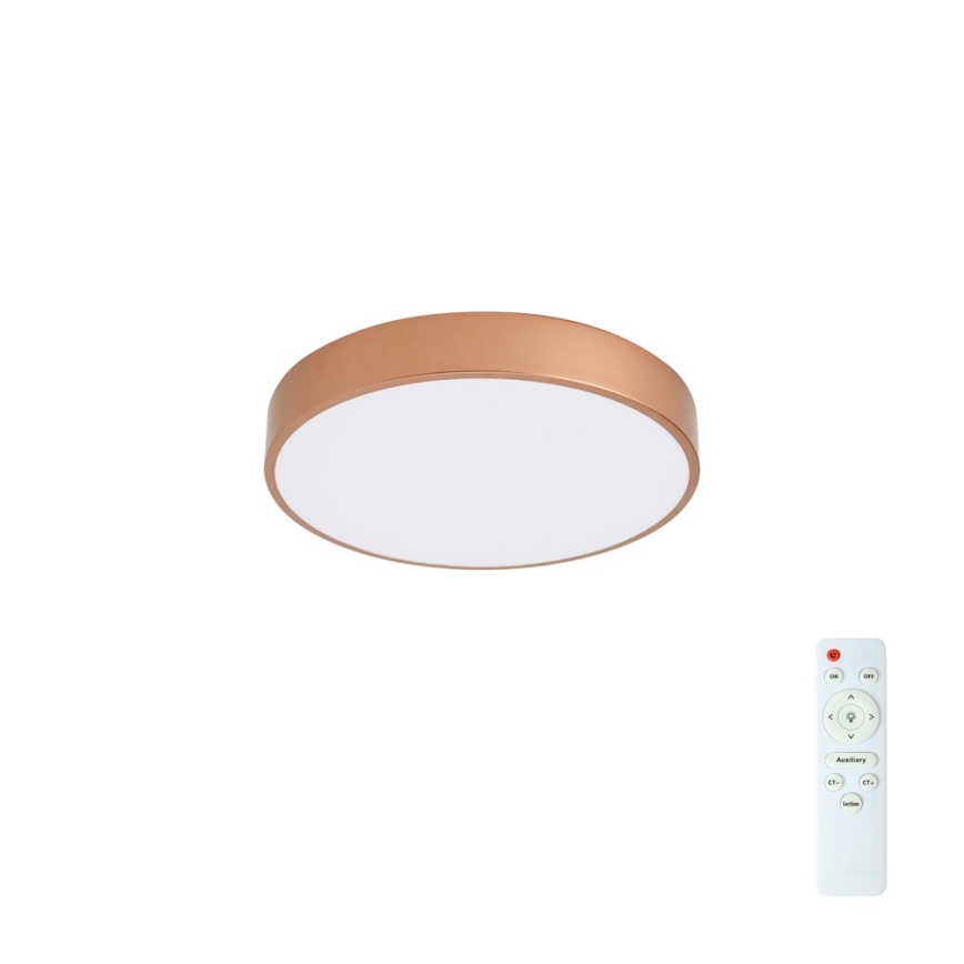 BRILAGI - Dimmbare LED-Deckenleuchte POOL LED/48W/230V 3000–6000K ø 40 cm Bronze + Fernbedienung