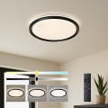 Brilagi - LED dimmbare Deckenleuchte RIVO LED/72W/230V 3000-6000K schwarz Ø 50 cm + Fernbedienung