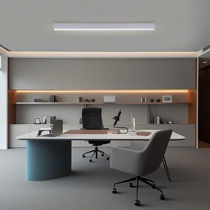 Brilagi - LED-dimmbare Deckenleuchte SLEEKLINE SMART LED/40W/230V 3000-6000K Wi-Fi Tuya silber + Fernbedienung