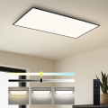 Brilagi - LED-dimmbare Deckenleuchte SLIMFRAME LED/80W/230V 120x60 cm 3000-6000K schwarz + Fernbedienung