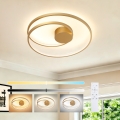 Brilagi - LED-dimmbare Deckenleuchte TWISTER LED/48W/230V 3000-6000K Ø 50 cm gold + Fernbedienung