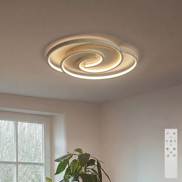 BRILAGI - LED-dimmbare Deckenleuchte VELO LED/70W/230V 3000-6500K 38x47,8 cm beige + Fernbedienung