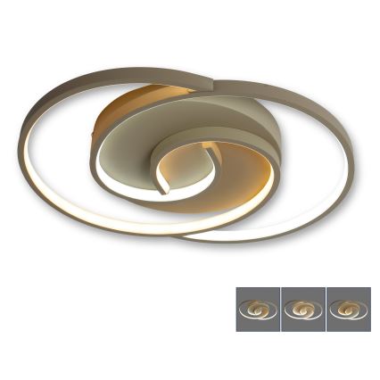 BRILAGI - LED-dimmbare Deckenleuchte VELO LED/70W/230V 3000-6500K 38x47,8 cm beige + Fernbedienung