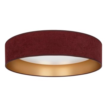 Brilagi - LED-dimmbare Deckenleuchte VELVET SMART VARI LED/24W/230V 3000–6500K Ø 45 cm weinrot/gold + Fernbedienung