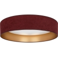 Brilagi - LED-dimmbare Deckenleuchte VELVET SMART VARI LED/36W/230V 3000-6500K Ø 55 cm weinrot/gold + Fernbedienung