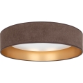 Brilagi - LED-dimmbare Deckenleuchte VELVET SMARTIX LED/24W/230V 3000-6000K Ø 45 cm Braun/Gold Wi-Fi Tuya Beacon + Fernbedienung