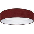 Brilagi - LED-dimmbare Deckenleuchte VELVET SMARTIX STARS LED/36W/230V 3000-6000K Ø 55 cm bordeauxrot Wi-Fi Tuya Beacon + Fernbedienung