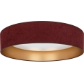 Brilagi - LED-dimmbare Deckenleuchte VELVET SMARTIX STARS LED/36W/230V 3000-6000K Ø 55 cm weinrot/gold Wi-Fi Tuya Beacon + Fernbedienung