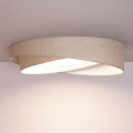 BRILAGI - LED dimmbare Deckenleuchte VELVET TWIST LED/36W/230V 3000-6000K Ø 65 cm Wi-Fi Tuya Beacon beige + Fernbedienung