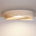 BRILAGI - LED-dimmbare Deckenleuchte VELVET TWIST LED/36W/230V 3000-6000K Ø 65 cm Wi-Fi Tuya Beacon creme/beige + Fernbedienung