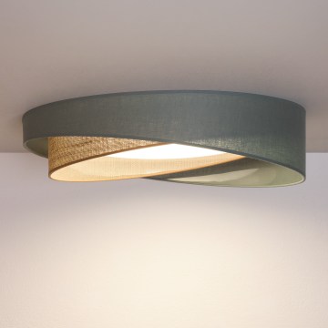 BRILAGI - LED-dimmbare Deckenleuchte VELVET TWIST LED/36W/230V 3000-6000K Ø 65 cm Wi-Fi Tuya Beacon grün/beige + Fernbedienung