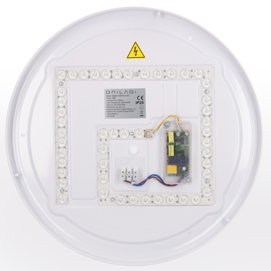 Brilagi - LED dimmbare Deckenleuchte WALDO LED/48W/230V 3000-6500K Ø 40 cm beige/gold + Fernbedienung