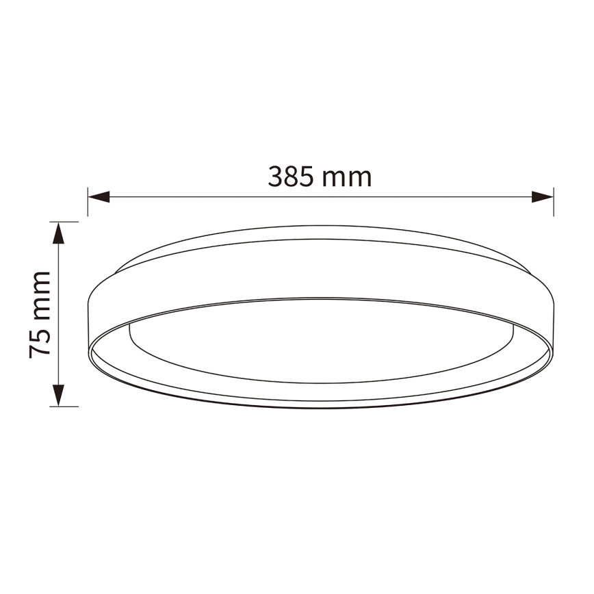 Brilagi - LED dimmbare Deckenleuchte WALDO LED/48W/230V 3000-6500K Ø 40 cm beige/gold + Fernbedienung