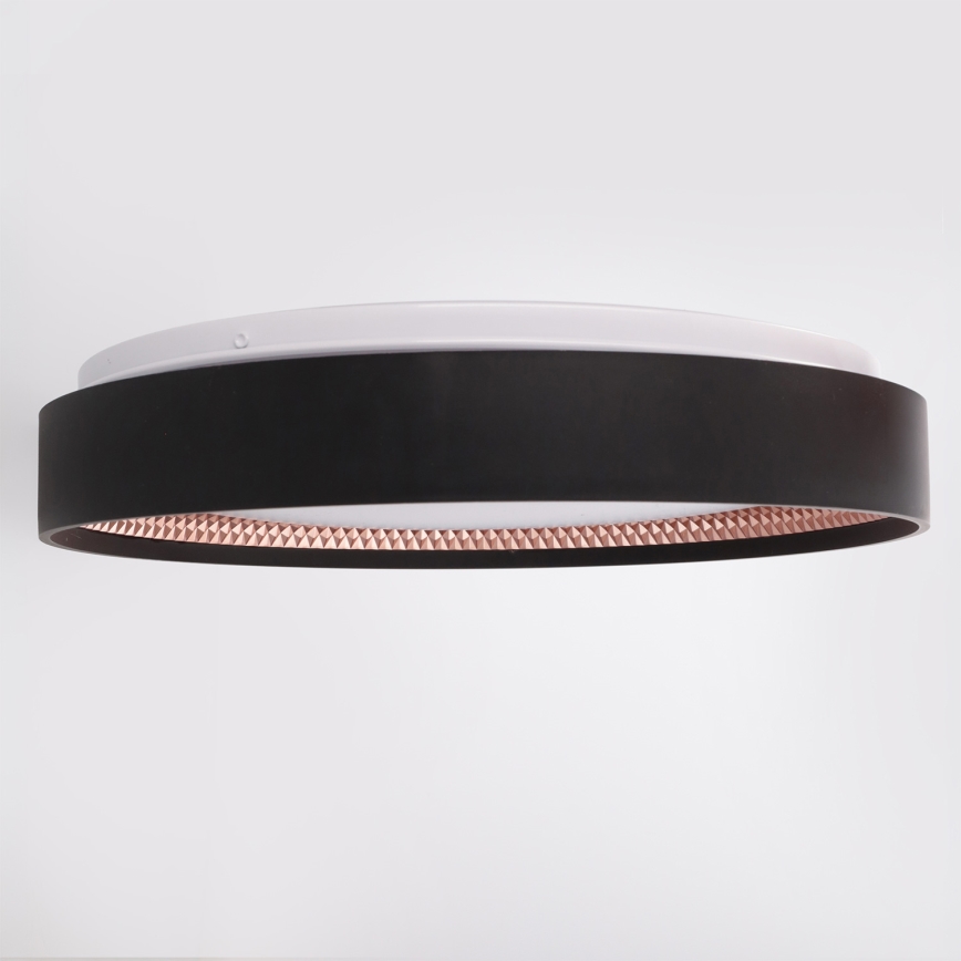 Brilagi - dimmbare LED-Deckenleuchte WALDO LED/48W/230V 3000-6500K Ø 40 cm schwarz/gold + Fernbedienung