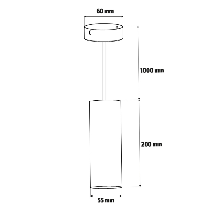 Brilagi - LED RGBW dimmbare Pendelleuchte mit Seilabhängung SELE 1xGU10/4,8W/230V 3000K schwarz/gold + Fernbedienung