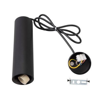 Brilagi - LED RGBW dimmbare Pendelleuchte am Seil SELE 1x GU10/4,8 W/230 V 3000 K schwarz + Fernbedienung