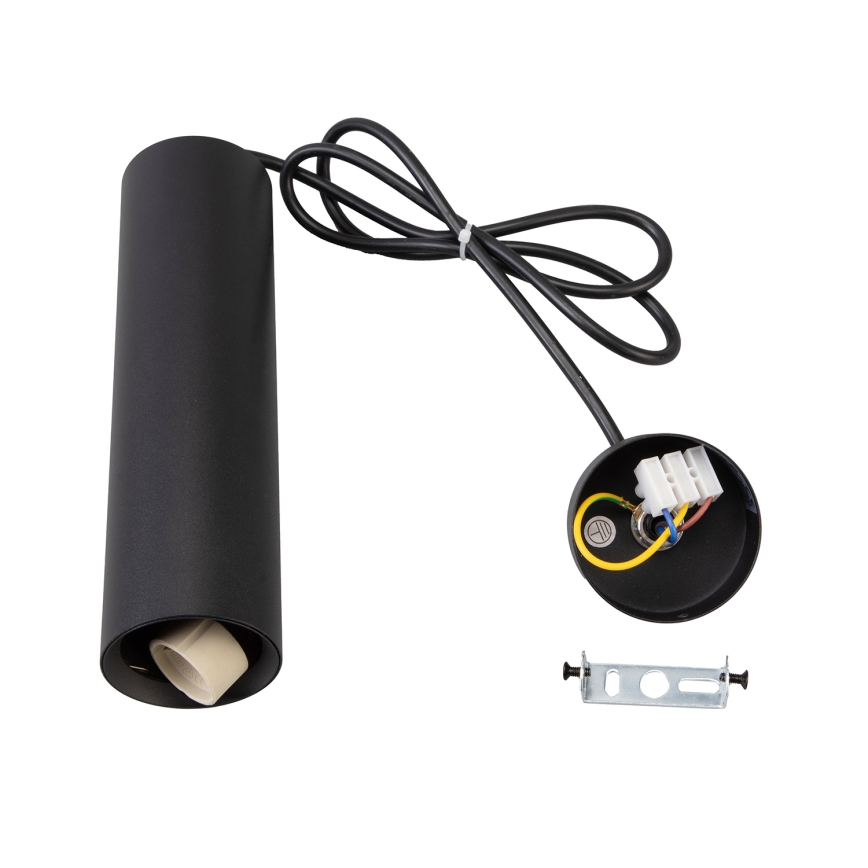 Brilagi - LED RGBW dimmbare Pendelleuchte am Seil SELE 1x GU10/4,8 W/230 V 3000 K schwarz + Fernbedienung