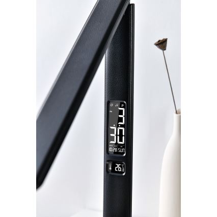 Brilagi - Dimmbare LED-Tischleuchte mit kabelloser QI-Ladefunktion und USB REGINA LED/8,5W/230V schwarz