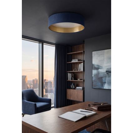 Brilagi - dimmbare LED-Deckenleuchte VELVET SMARTIX STARS LED/24 W/230 V 3000–6000 K Ø 45 cm blau/gold Wi‑Fi Tuya Beacon + Fernbedienung