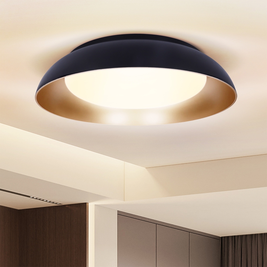 Brilagi - LED-dimmbare Deckenleuchte ALVA LED/48W/230V 3000-6500K Ø 51 cm schwarz + Fernbedienung