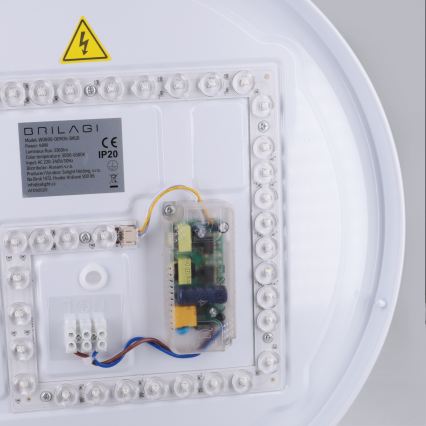 Brilagi - LED-dimmbare Deckenleuchte ALVA LED/48W/230V 3000-6500K Ø 51 cm schwarz + Fernbedienung