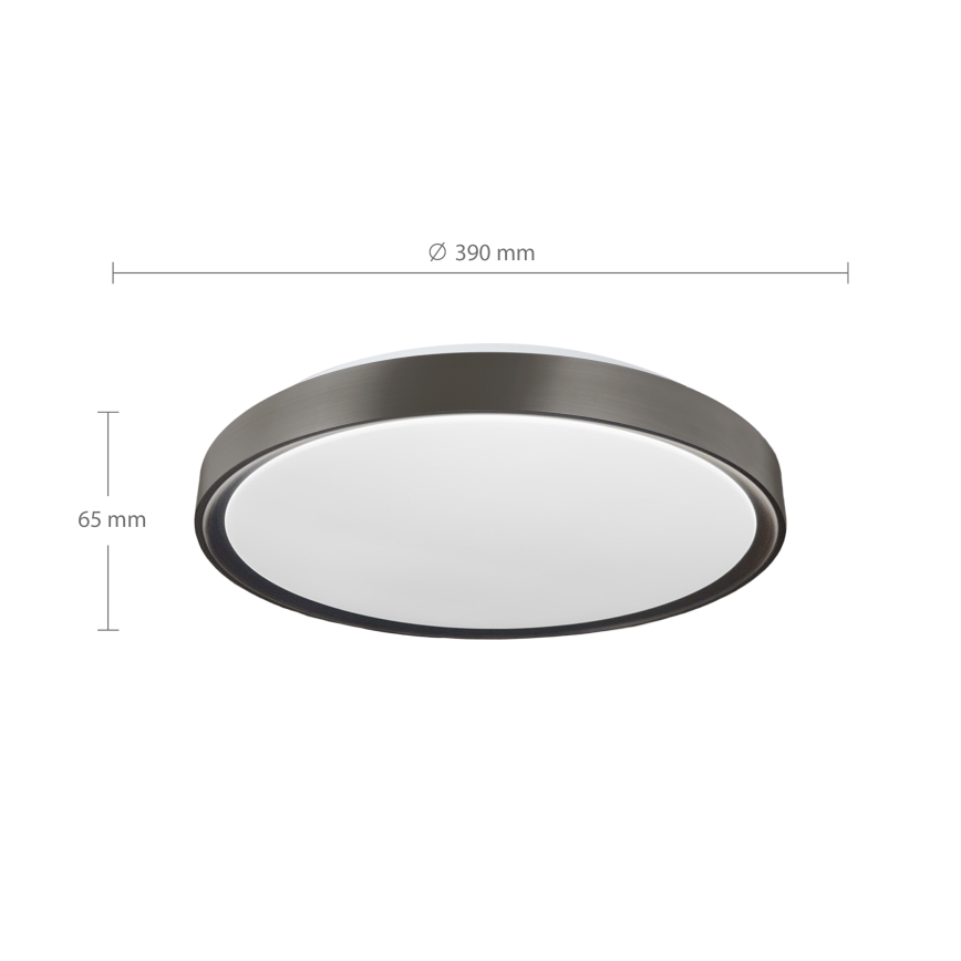 Brilagi - dimmbare LED-Deckenleuchte FANCIA LED/48W/230V 3000-6500K Ø 39 cm Anthrazit + Fernbedienung