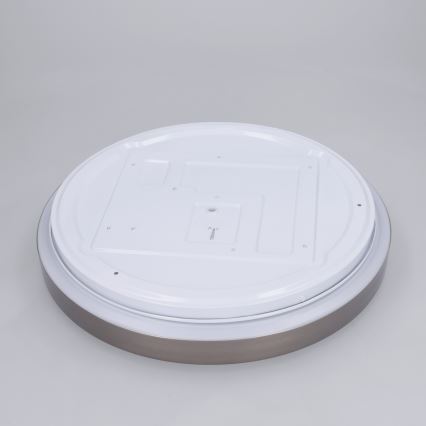 Brilagi - Dimmbare LED-Deckenleuchte FANCIA, 48 W, 230 V, 3000–6500 K, Ø 39 cm, silber, mit Fernbedienung
