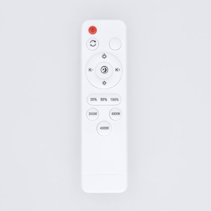 Brilagi - Dimmbare LED-Deckenleuchte FANCIA, 48 W, 230 V, 3000–6500 K, Ø 39 cm, silber, mit Fernbedienung