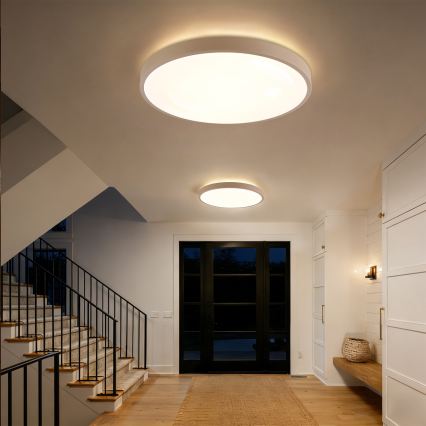 Brilagi - Dimmbare LED-Deckenleuchte GLASS POOL DOUBLE LED/80W/230V 3000–6000K 60 cm beige + Fernbedienung