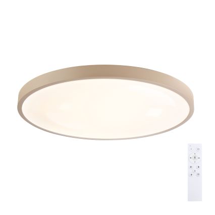Brilagi - Dimmbare LED-Deckenleuchte GLASS POOL DOUBLE LED/80W/230V 3000–6000K 60 cm beige + Fernbedienung