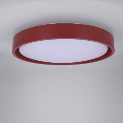 Brilagi - dimmbare LED-Deckenleuchte MATTEO LED/48W/230V 3000-6500K Ø 41 cm rot + Fernbedienung