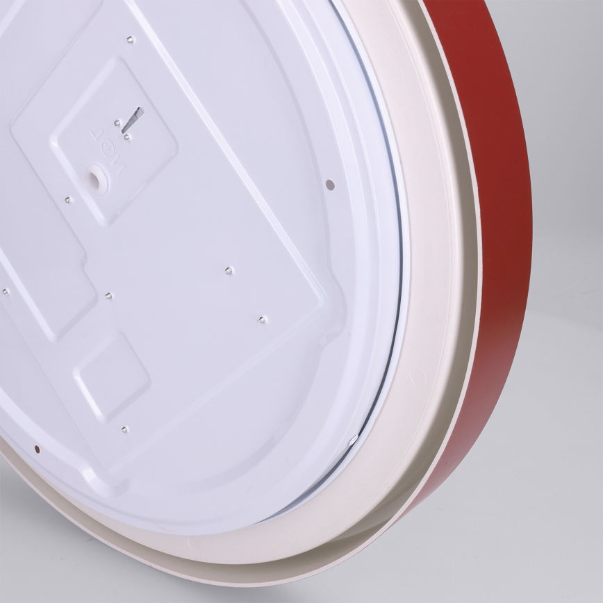 Brilagi - dimmbare LED-Deckenleuchte MATTEO LED/48W/230V 3000-6500K Ø 41 cm rot + Fernbedienung