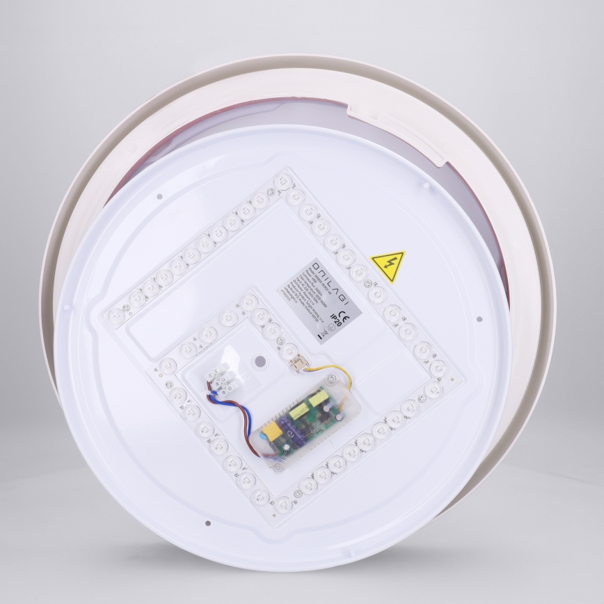 Brilagi - dimmbare LED-Deckenleuchte MATTEO LED/48W/230V 3000-6500K Ø 41 cm rot + Fernbedienung