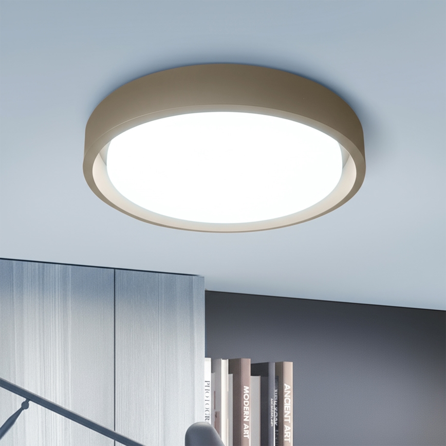 Brilagi - dimmbare LED-Deckenleuchte MATTEO LED/60W/230V 3000-6500K Ø 51,5 cm Taupe + Fernbedienung