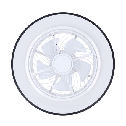 Brilagi - Dimmbare LED-Deckenleuchte mit Ventilator LED/30W/230V 3000-6500K Ø 50 cm schwarz + Fernbedienung