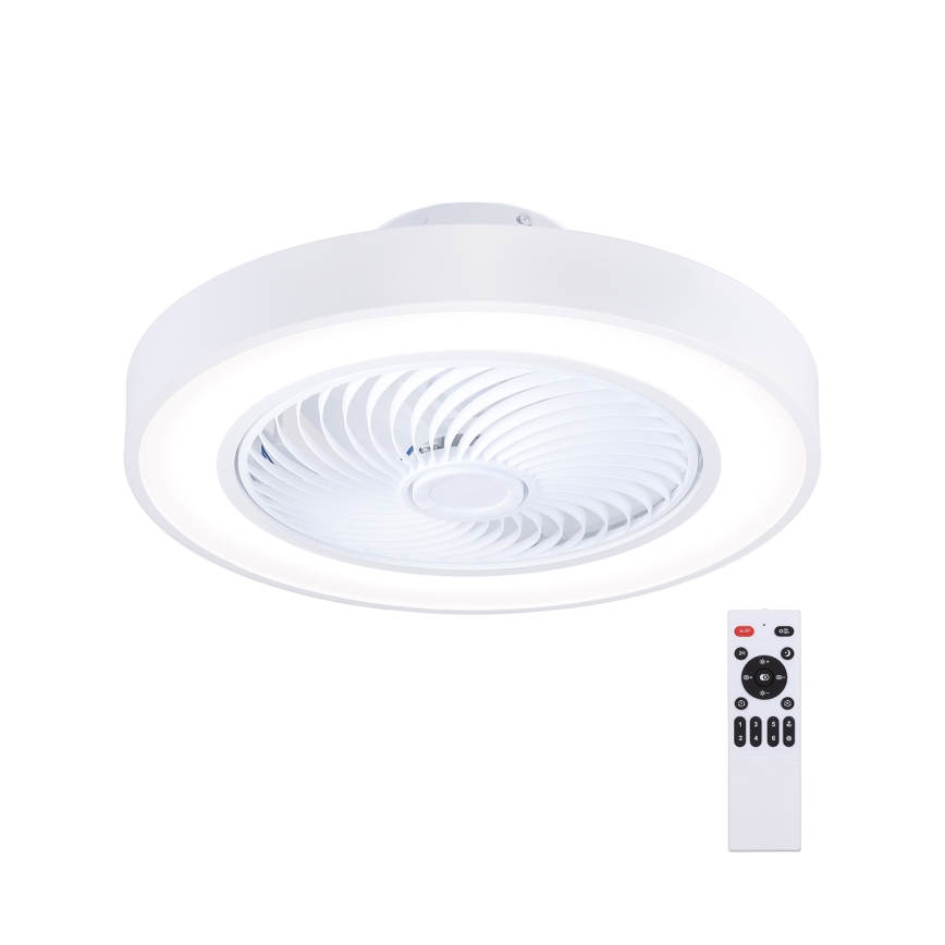 Brilagi - LED dimmbare Deckenleuchte mit Ventilator LED/30W/230V 3000-6500K Weiß + Fernbedienung