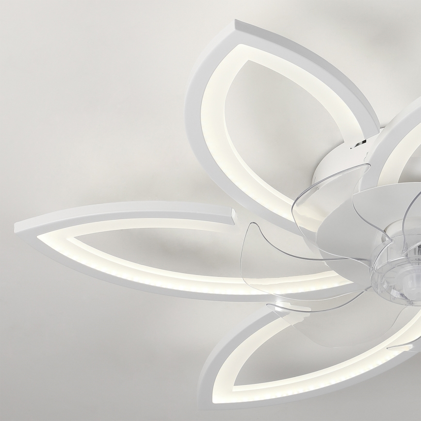 Brilagi - LED dimmbare Deckenleuchte mit Ventilator LED/50W/230V 3000-6500K Weiß + Fernbedienung